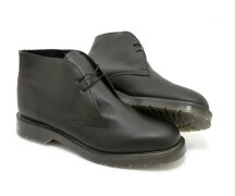 Solovair NPS Shoes Made in England 2 Eye Chukka Black Greasy Shoe