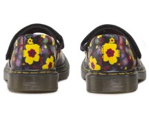 Dr. Martens children Mary Jane Tully Black Vintage Garden Softy-T