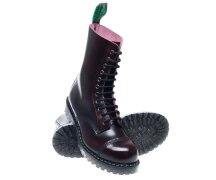 Solovair NPS Shoes Made in England 11 Loch Burgundy Rub Off Steel Derby Boot EUR 43 (UK9)