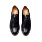 Solovair NPS Shoes Made in England 3 Loch Black Hi-Shine Gibson Shoe