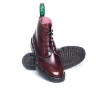 Solovair NPS Shoes Made in England 6 Loch Burgundy Rub Off Hi-Shine Astronaut Derby Ankle Boot EUR 42 (UK8)