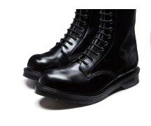 Solovair NPS Shoes Made in England 11 Eye Black Steel Derby Boot Highlander