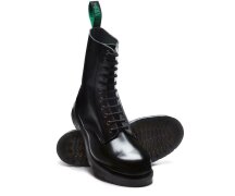 Solovair NPS Shoes Made in England 11 Eye Black Steel Derby Boot Highlander EUR 42 (UK8)