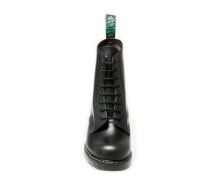 Solovair NPS Shoes Made in England 8 Eye Black Hi-Shine Derby Boot EUR 38 (UK5)