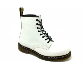 Dr. Martens 8 Loch 1460 Made in GB  White Smooth Made in England