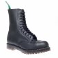 Solovair NPS Shoes Made in England 11 Eye Black Greasy Steel Derby Boot