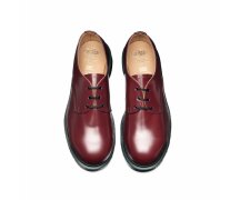 Solovair NPS Shoes Made in England 3 Eye Cherry Red Steel Toe Gibson Shoe EUR 47 (UK12)