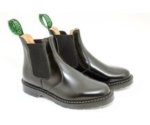 Solovair NPS Shoes Made in England Black Hi-Shine Dealer Chelsea Boot EUR 46,5 (UK11,5)
