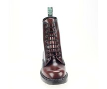 Solovair NPS Shoes Made in England 8 Eye Burgundy Rub Off Hi-Shine Derby Boot EUR 37 (UK4)