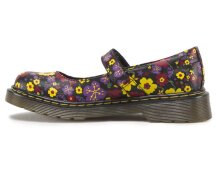 Dr. Martens Kids Mary Jane Maccy Black Vintage Garden Softy-T