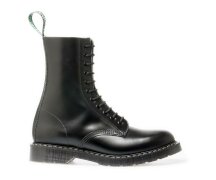 Solovair NPS Shoes Made in England 11 Loch Black Hi-Shine Derby Boot EUR 37 (UK4)