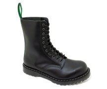 Solovair NPS Shoes Made in England 11 Eye Black Steel Derby Boot EUR 39 (UK6)