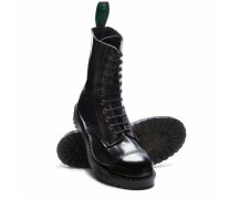 Solovair NPS Shoes Made in England 11 Eye Black Englander Steel Toe Derby Boot EUR 42 (UK8)
