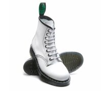 Solovair NPS Shoes Made in England 8 Eye White Hi-Shine Derby Boot EUR 37,5 (UK4,5)
