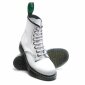Solovair NPS Shoes Made in England 8 Eye White Hi-Shine Derby Boot EUR 37,5 (UK4,5)