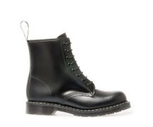 Solovair NPS Shoes Made in England 8 Eye Black Hi-Shine Derby Boot EUR 36 (UK3)