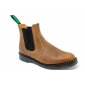 Solovair NPS Shoes Made in England Tan Greasy Dealer Chelsea Boot