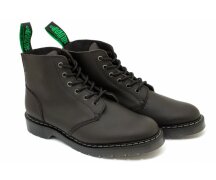 Solovair NPS Shoes Made in England 6 Eye Black Greasy 2 Derby Ankle Boot EUR 42,5 (UK8,5)