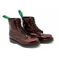 Solovair NPS Shoes Made in England 8 Loch Burgundy Patent Derby Boot