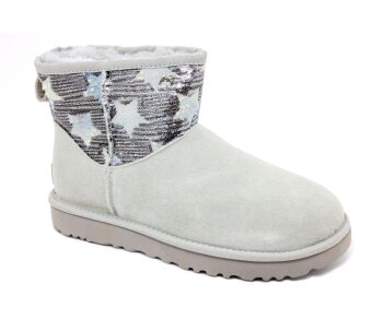 UGG Woman Classic Mini Grey Sequin Stars a