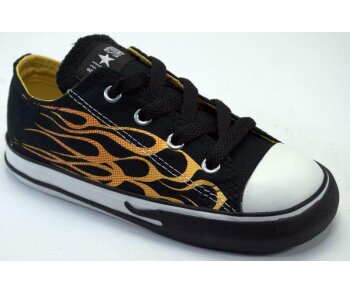 Original Converse Kids Ox Black Flame