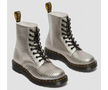 Dr. Martens 8 Eye 1460 Pascal Silver Stud Emboss Leather