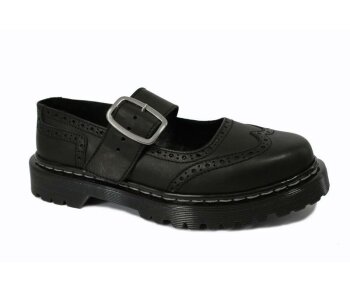 Nevermind Mary Janes Black Greasy Brogue EUR 42