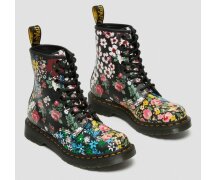 Dr. Martens 8 Loch 1460 Pascal White Floral Mash Up Backhand