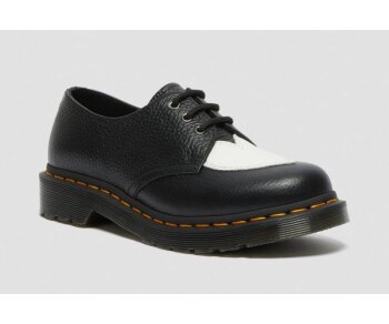 Dr. Martens 3 Loch 1461 Amore Black White Milled Nappa