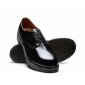 Solovair NPS Shoes Made in England 3 Eye Black "Highlander" Steel Toe Gibson Shoe