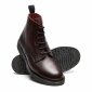 Solovair NPS Shoes Made in England 6 Loch Burgundy Greasy Derby Boot