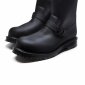 Solovair NPS Shoes Made in England  Black Greasy Biker Steelcap Boot