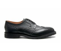  Solovair NPS Shoes Made in England 5 Loch BlackWaxy...