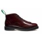 Solovair NPS Shoes Made in England 7 Loch Burgundy Rub-Off Hi-Shine Monkey Boot