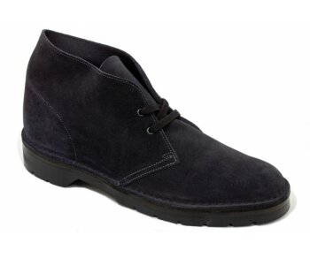 Solovair NPS Shoes Made in England 2 Eye Chukka Black Suede Soft Suspension Premium Sole