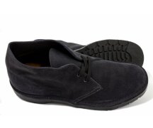 Solovair NPS Shoes Made in England 2 Eye Chukka Black Suede Soft Suspension Premium Sole