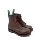 Solovair NPS Shoes Made in England 8 Loch Dark Burgundy Waxy Steel Derby Boot