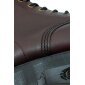 Solovair NPS Shoes Made in England 8 Loch Dark Burgundy Waxy Steel Derby Boot