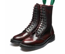 Solovair NPS Shoes Made in England 11 Loch Burgundy Rub-Off Astronaut Boot