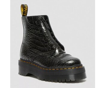 Dr. Martens 8 Loch Sinclair Gunmetal Wild Croc Emboss