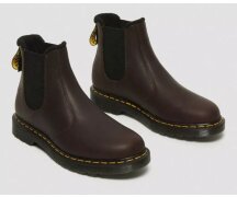 Dr. Martens Slip On 2976 Dark Brown Valor WP Fur gefüttert