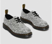 Dr. Martens 3 Eye 1461 Keith Haring Black White Smooth