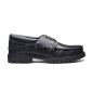 Solovair 3 Loch Black Greasy Boat Shoe