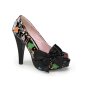 Pin Up Couture Betty Muertos Print Black 37,5