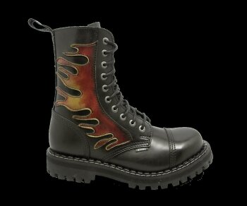 10 Loch Steel Boots Flames Eur 45 (UK10)