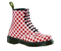 Dr. Martens 8 Loch 1460 White Red Gingham Softy T Eur 40 (UK6,5)